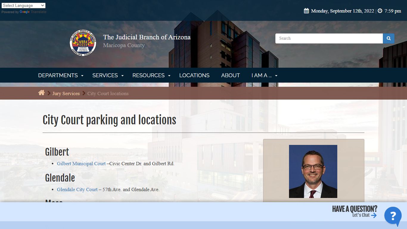The Judicial Branch of Arizona in Maricopa County